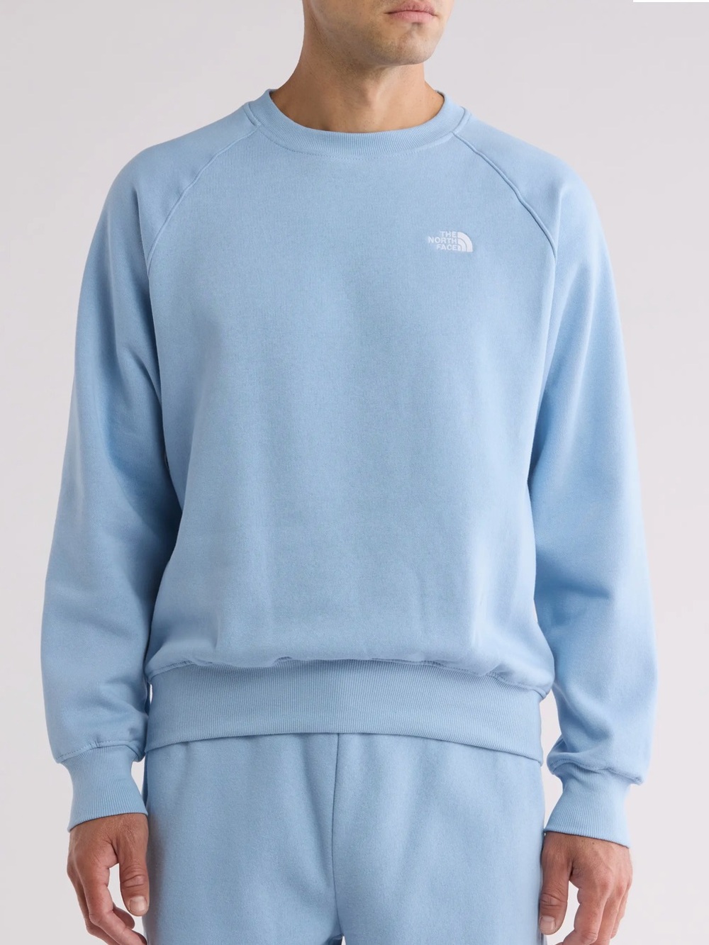 The North Face Men's Crew Sweatshirt in Light Blue